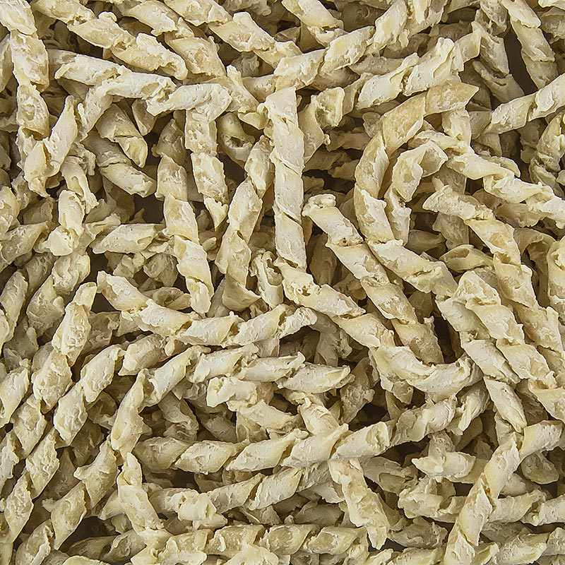Morelli 1860 Busiate, Germe di Grano, avec germe de blé, 500 g : Pâtes italiennes traditionnelles à base de germe de blé, parfaites pour les plats méditerranéens authentiques.