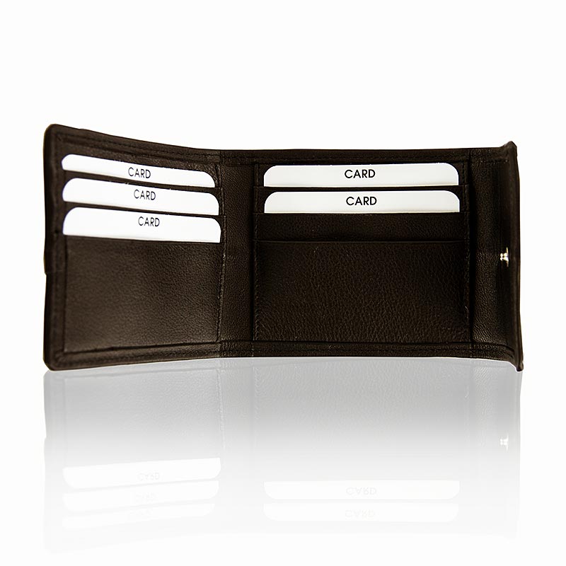 Porte-cartes de crédit élégant et durable avec bouton pression, 11x9x2cm, 1 pièce