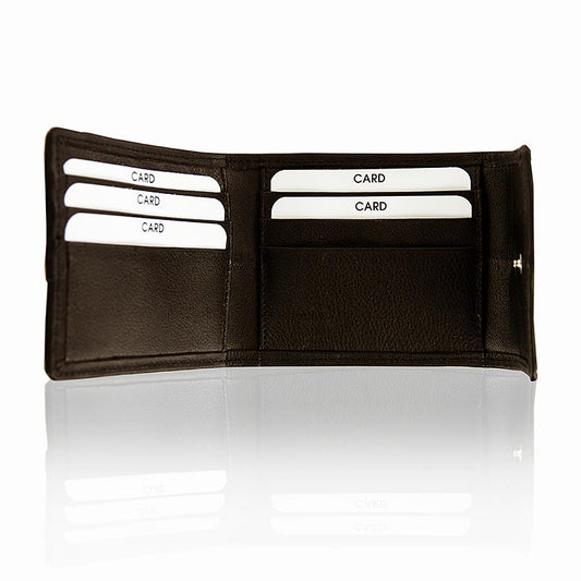Porte-cartes de crédit élégant et durable avec bouton pression, 11x9x2cm, 1 pièce