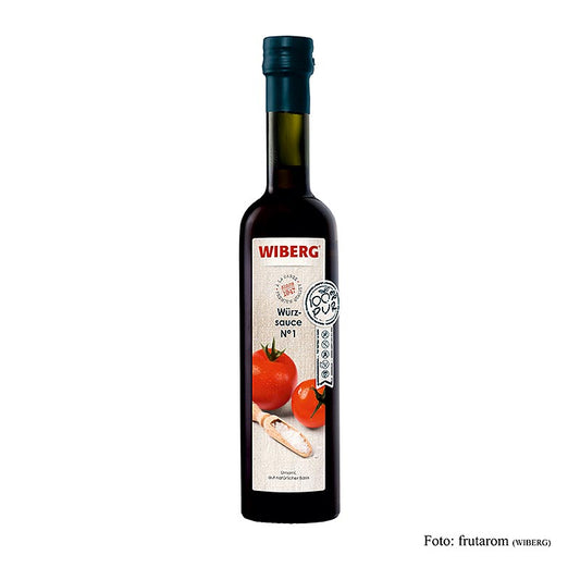 WIBERG sauce aux herbes N° 1, umami, 500 ml : Une sauce aux herbes délicieuse et savoureuse à base d'umami dans une bouteille de 500 ml.