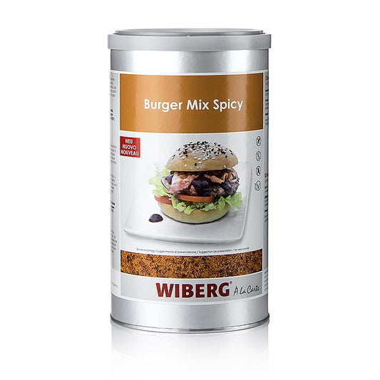 Spicy Wiberg Burger Mix, un mélange d'herbes de 760 g pour des hamburgers savoureux