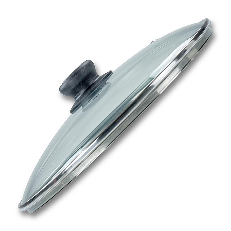  deBUYER couvercle en verre avec poignée en bakélite, 28 cm, 1 pièce photo du produit couvercle durable avec poignée robuste