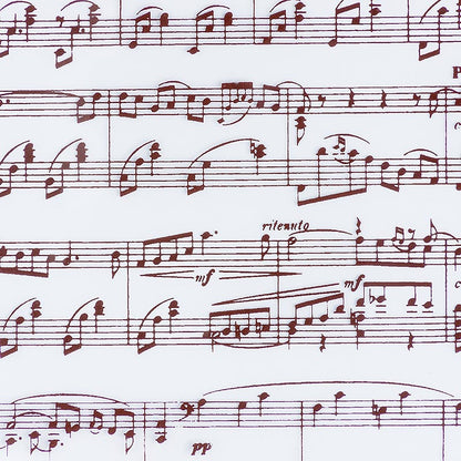 Feuille décorative pour le chocolat avec feuille de notes de musique, 40x25cm