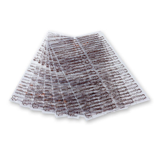17 feuilles d'aluminium décoratif avec motif de notes de musique pour le chocolat