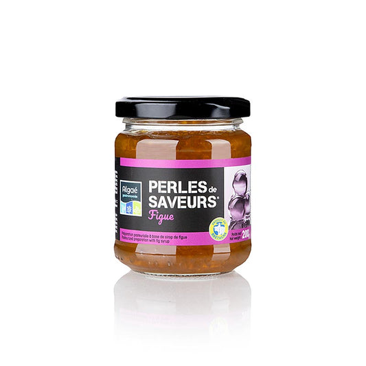 Caviar de fruits Figue, perles 5mm, boules, Les Perles, 200 g - De riches perles de figues violettes de 5mm, parfaites pour des créations gourmandes.