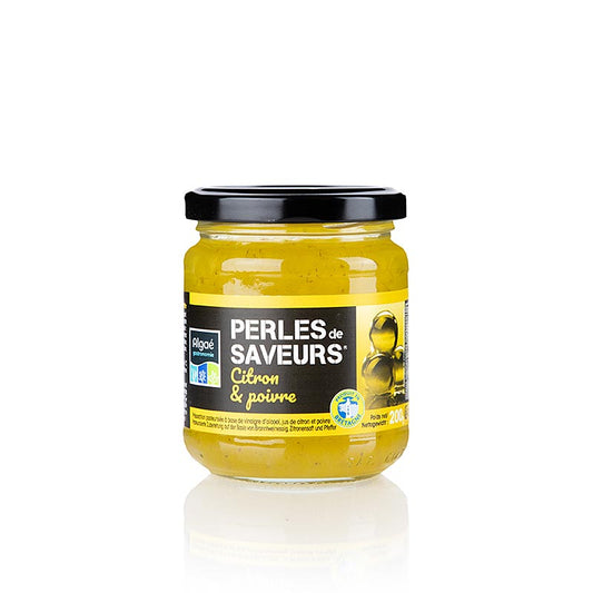 Caviar de fruits au citron et au poivre, Les Perles, perles de 5 mm, boules, 200 g