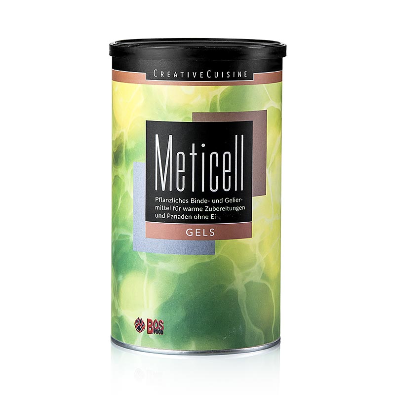 Paquet de 300 g de Creative Cuisine Meticell, un substitut de gélatine à base de méthylcellulose (E 461)