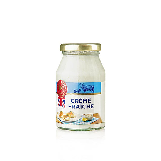 Crème fraîche anglaise, avec 39% de matière grasse, format 170g, offre de prix spéciale valable jusqu'au 30 août 2024, et offre de prix spéciale valable jusqu'au 30 octobre 2024.