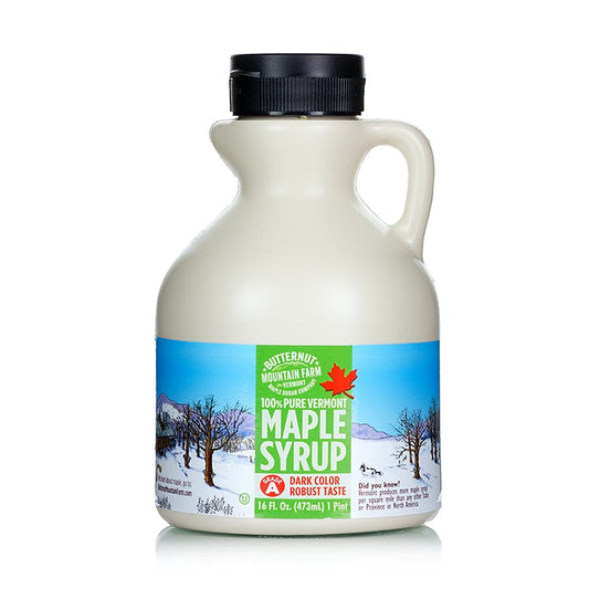 Sirop d'érable ambré du Vermont, bouteille de 473 ml, riche et robuste