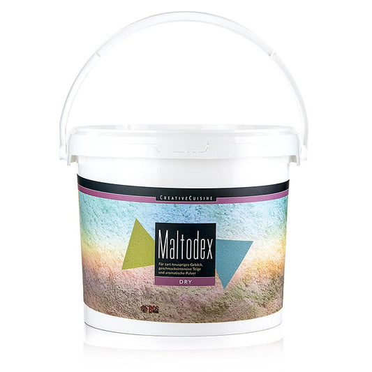 Image du produit Creative Cuisine Maltodex, 800 g - une poudre de maltodextrine polyvalente et de haute qualité pour une utilisation dans des recettes de cuisine créatives et des produits de boulangerie.