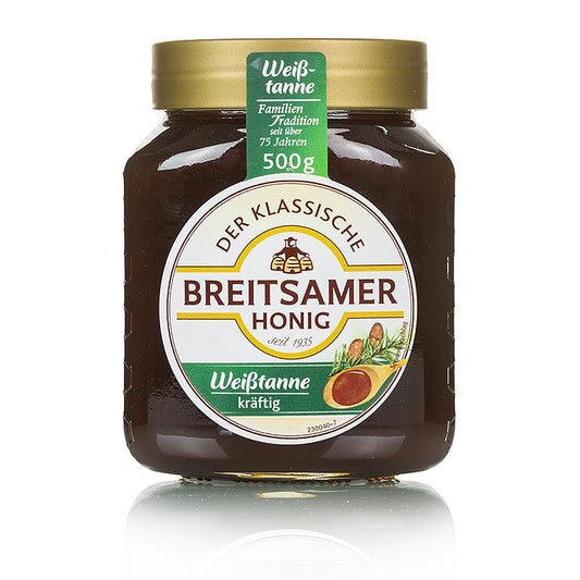 Miel Breitsamer sapin argenté, 500 g - miel de qualité supérieure en pot de 500 g avec arôme de sapin argenté