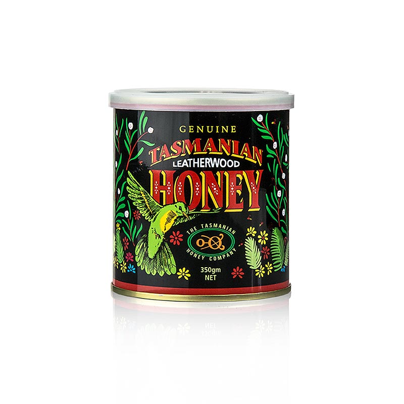 Breitsamer Honey Leatherwood honey, creamy, Tasmania, 350g - Un miel de Tasmanie délicieux et crémeux dans un pot de 350g.