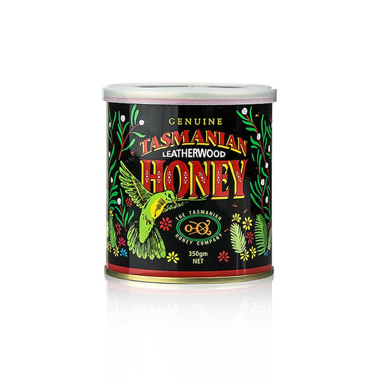 Breitsamer Honey Leatherwood honey, creamy, Tasmania, 350g - Un miel de Tasmanie délicieux et crémeux dans un pot de 350g.