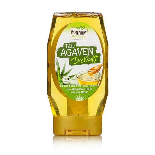 Sirop d'agave biologique Immenhof, 350 g, édulcorant naturel pour divers plats