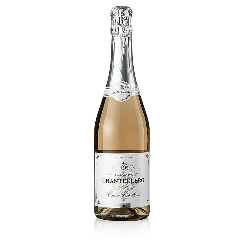 Bouteille de 750 ml de Baron de Chanteclerc rosé, vin sec sans alcool de La Colombette