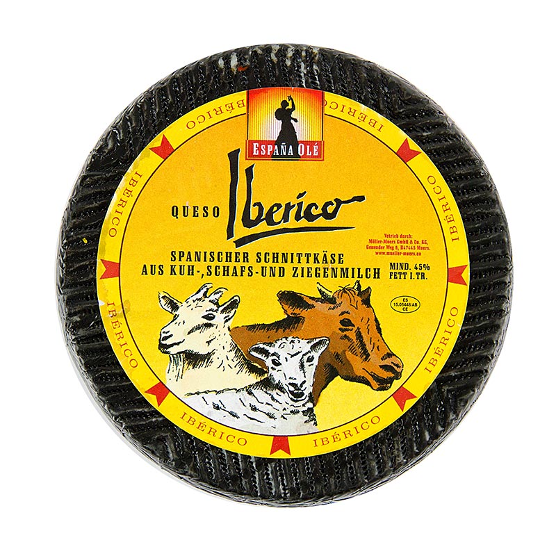 Fromage ibérique - fromage espagnol à base de lait de chèvre et de brebis, affiné pendant 35 jours, pain, environ 1 000 g