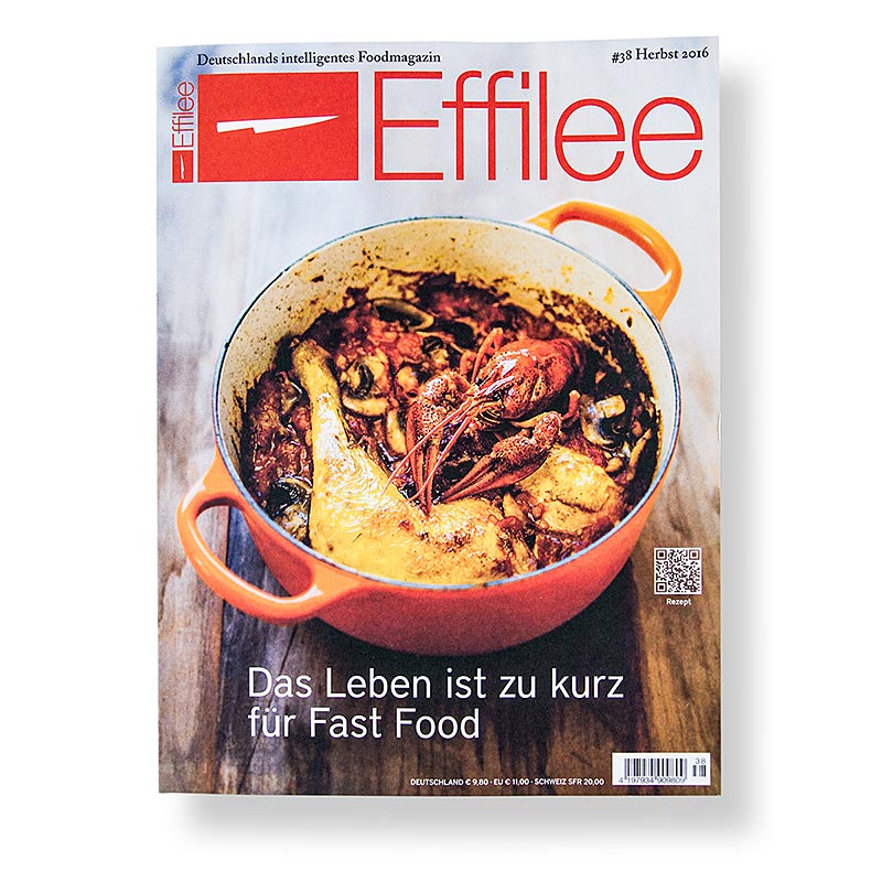 Effilee - Magazine pour la nourriture et la vie, numéro 38, 1 pièce - un magazine inspirant sur la nourriture, la cuisine et le style de vie avec de belles images
