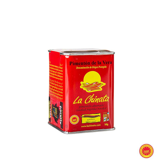 Boîte de 160 g de paprika fumé doux-amer La Chinata - Pimenton de la Vera DOP/PDO