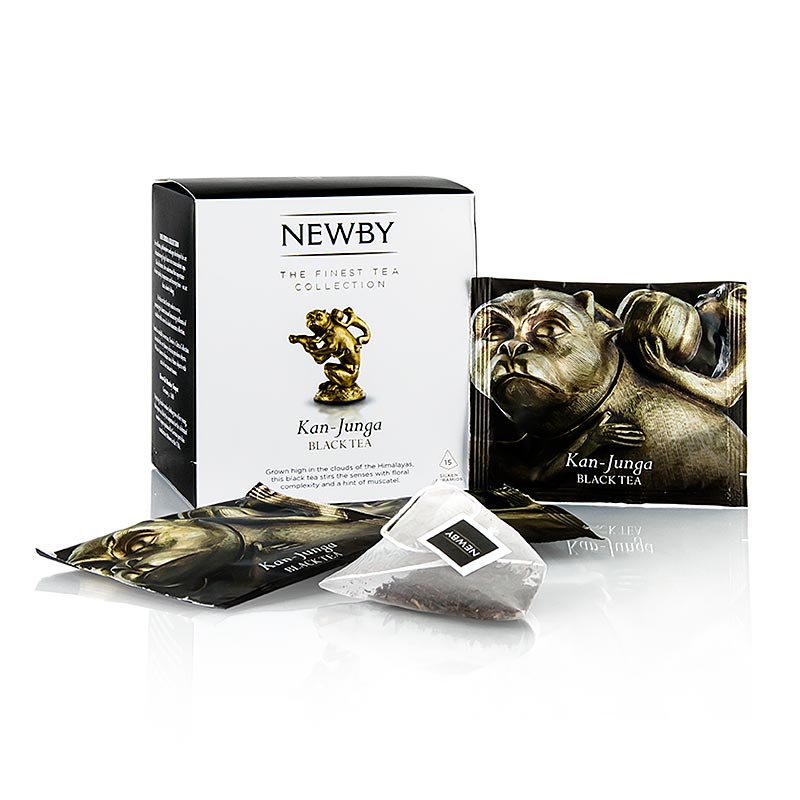 Thé noir du Népal 37,5 g emballé dans 15 sachets - Newby Tea Kan Junga