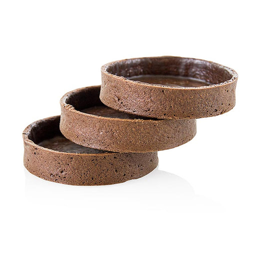 cent grammes de tartelettes au chocolat de 81 mm de diamètre