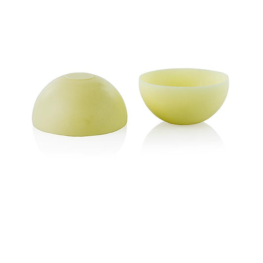 Moule à chocolat blanc demi-sphère de 70mm Cluizel, 375 g, 30 pièces, parfait pour réaliser de délicieuses créations chocolatées