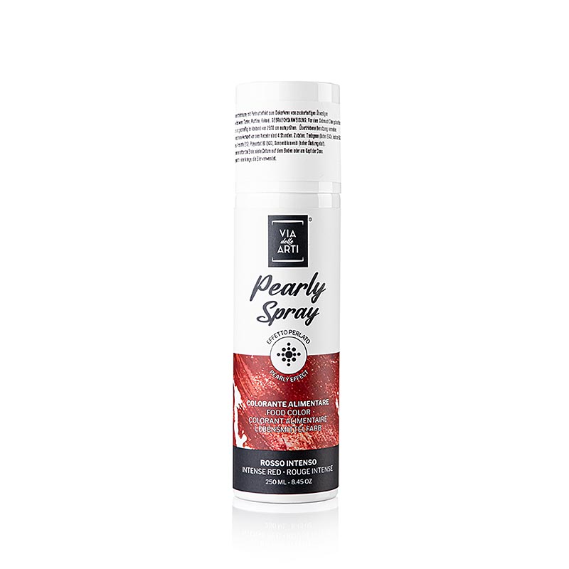 250 ml Spray à base de beurre de cacao rouge gelé avec effet velours, parfait pour donner une finition lisse et veloutée à vos produits.
