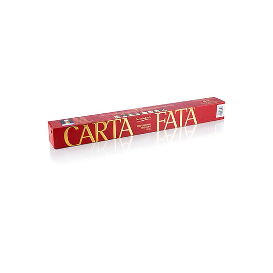 Feuille de cuisson et de pâtisserie CARTA FATA® réutilisable et résistante à la chaleur, 36cm x 20m, idéale pour la cuisson et la pâtisserie, supporte des températures jusqu'à 220°C, 1 rouleau