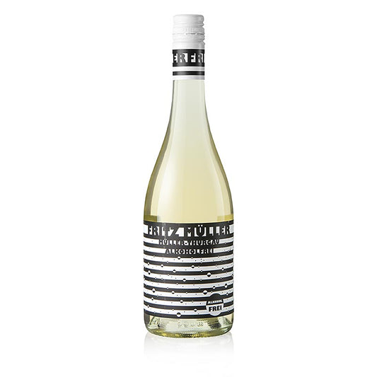 Bouteille de 750 ml de vin mousseux sans alcool mi-sec Fritz Müller Verperlt