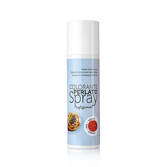 Spray pailleté, rouge perle (nacré), 250 ml - Peinture décorative en aérosol pour des effets chatoyants et nacrés