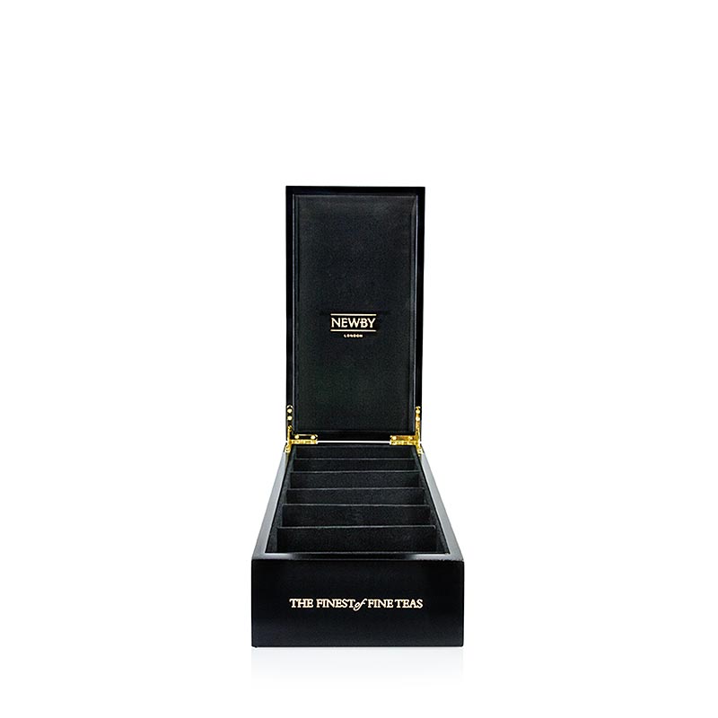 Boîte de présentation de thé élégante et pratique avec 6 compartiments, idéale pour organiser différentes variétés de thé