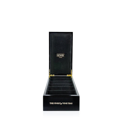 Boîte de présentation de thé élégante et pratique avec 6 compartiments, idéale pour organiser différentes variétés de thé