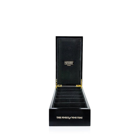 Boîte de présentation de thé élégante et pratique avec 6 compartiments, idéale pour organiser différentes variétés de thé