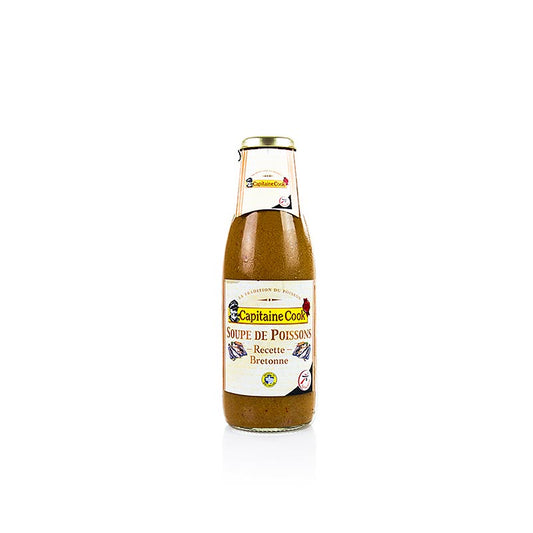 Soupe de poisson à la bretonne, 720 ml - une délicieuse soupe de poisson crémeuse avec des ingrédients frais et un soupçon de saveur bretonne, parfaite pour un repas chaud et savoureux.