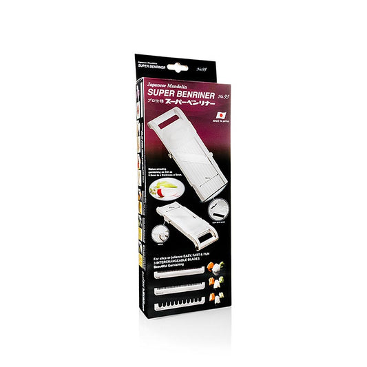 Super coupe-légumes BENRINER, BN-95W, blanc, 1 pièce, mandoline manuelle pour couper les fruits et légumes