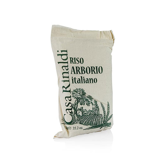 Arborio Superfino Casa Rinaldi 1 kg, riz à risotto italien de première qualité pour des recettes crémeuses et savoureuses