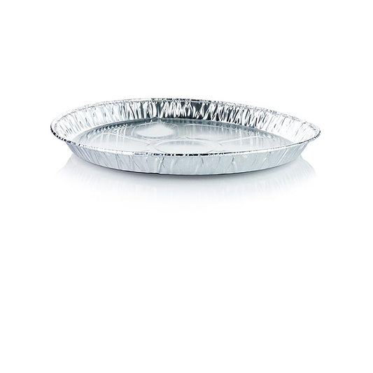 Plateaux à emporter jetables en aluminium, ronds, Ø27cm x 22cm, 5 pièces pour l'emballage des aliments