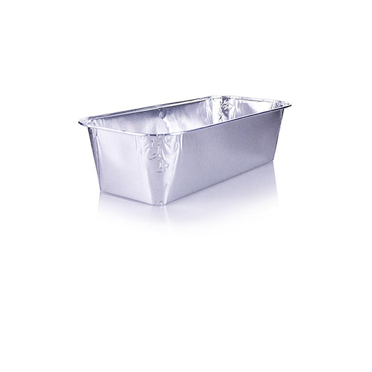 Récipients rectangulaires jetables en aluminium de 6x102x23cm avec une capacité de 109l, emballés en lot de 10 pièces.