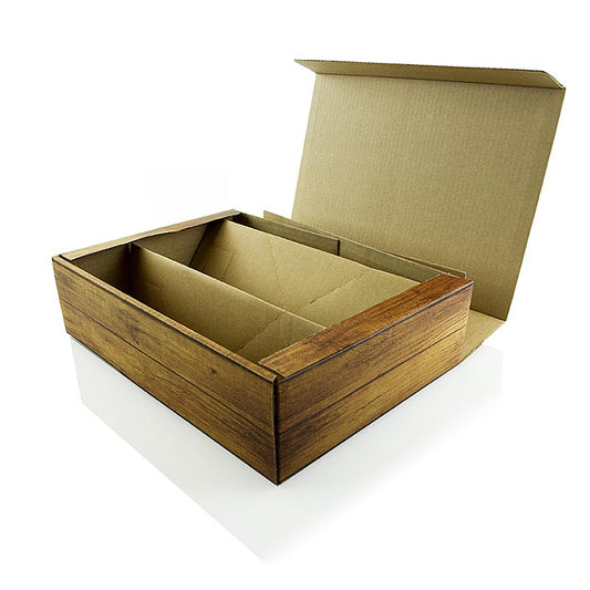  Coffret de luxe en bois pour 3 bouteilles de 0,75 litre