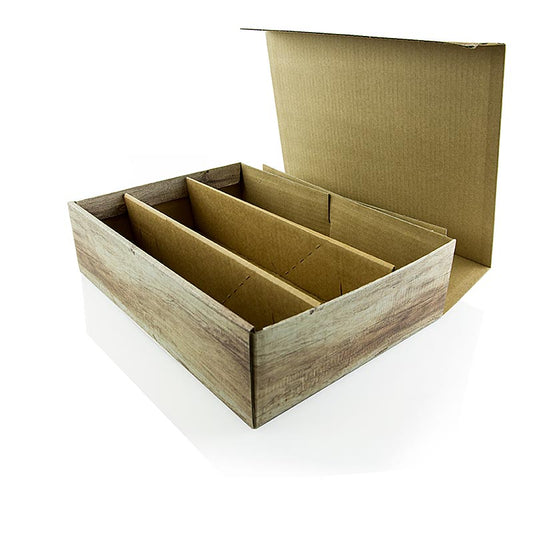Coffret de présentation en bois pour 3 bouteilles de 0,75 litre