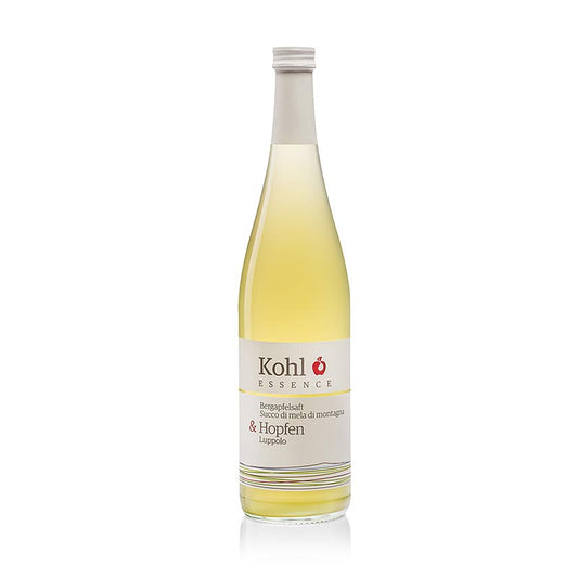 ESSENCE jus de pomme de montagne + houblon, 750 ml - Jus de pomme naturellement pressé et enrichi de houblon aromatique