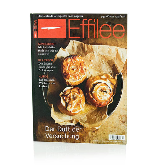 Couverture du magazine Effilee pour l'alimentation et la vie, numéro 43, montrant un fruit sur fond blanc.
