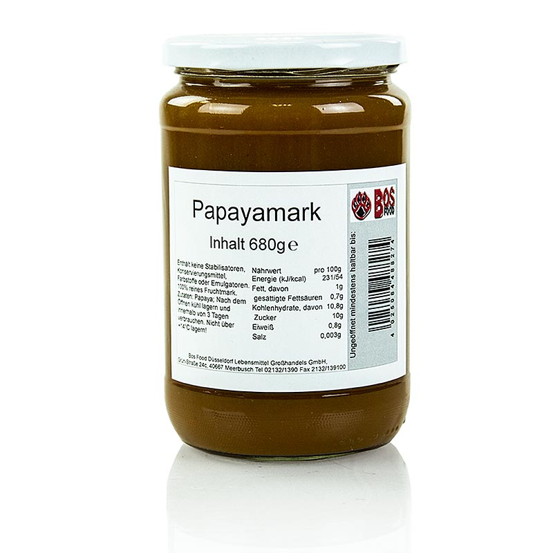 680 g de purée/pulpe de papaye finement tamisée, idéale pour les smoothies et les desserts
