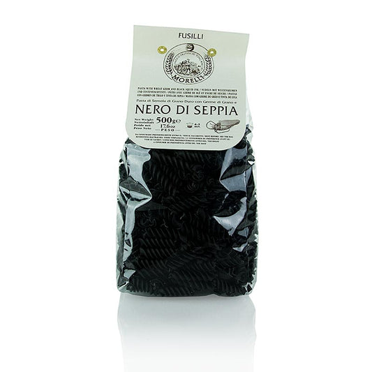 Morelli 1860 Fusilli, des pâtes noires à l'encre sépia, 500g