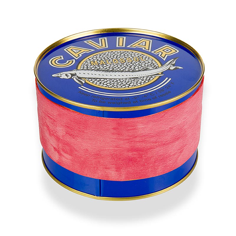 Boîte à caviar de 12 cm de diamètre pour conserver 1000 g de caviar