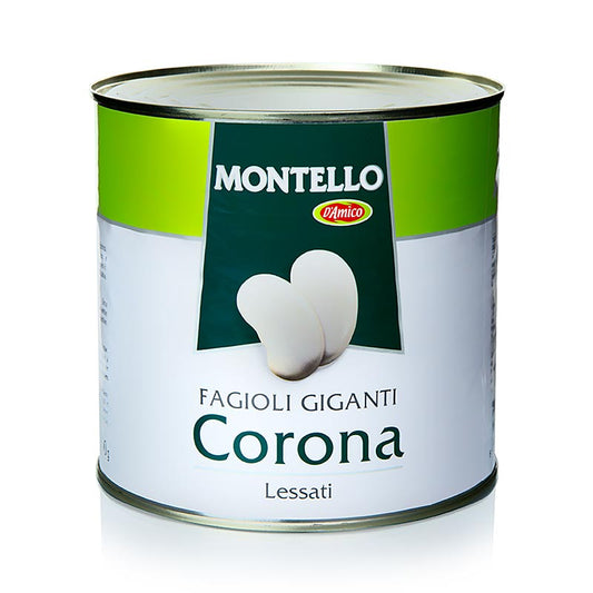 Gros haricots Montello Corona cuits en paquet de 25 kg