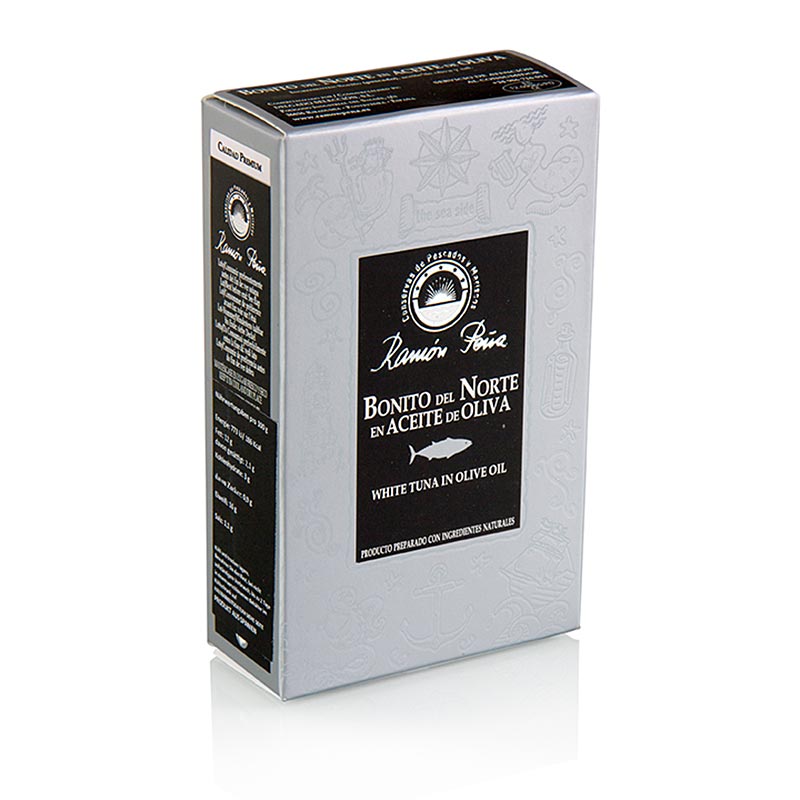 Thon - Bonito del Norte à l'huile d'olive, RAMON PEÑA GOLD, 115 g - thon de haute qualité à l'huile d'olive de la marque Ramon Peña Gold, 115 g