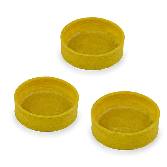 Tartelettes au citron, enrobées, ø 55x17mm h, 1 kg, 100 pièces - Un kilogramme de 100 tartelettes au citron, enrobées, d'un diamètre de 55mm et d'une hauteur de 17mm.