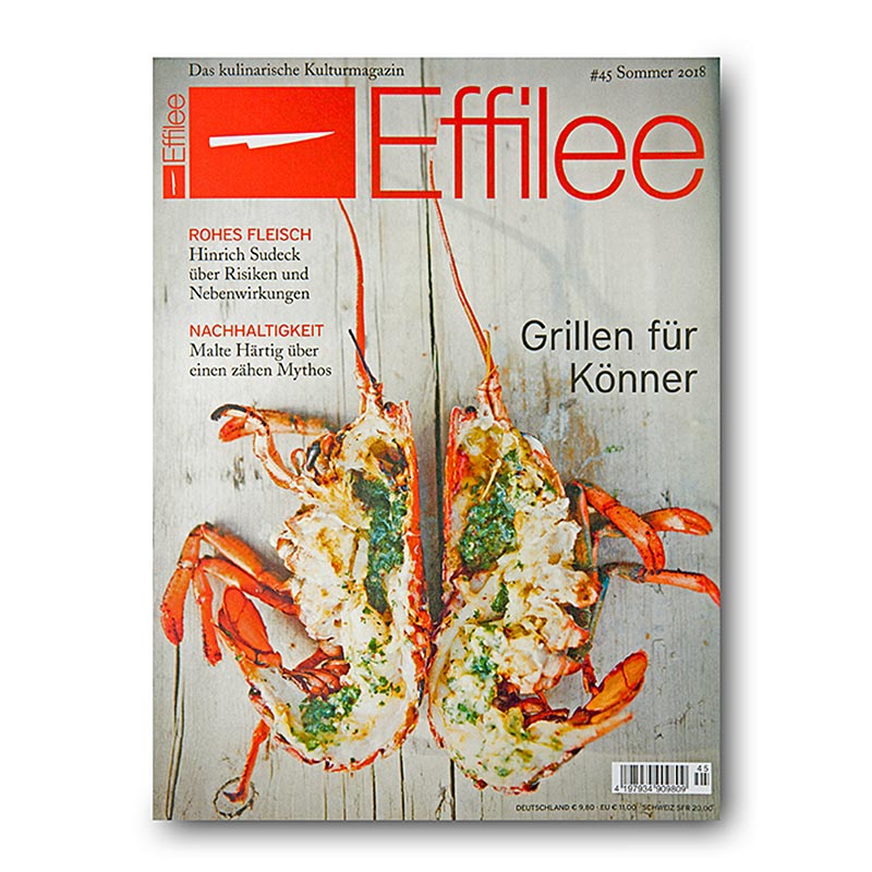 Effilee - Magazine sur l'alimentation et l'art de vivre, numéro 45, 1 pièce, présentant un magnifique magazine sur l'alimentation et l'art de vivre avec de superbes photographies et des articles pertinents.