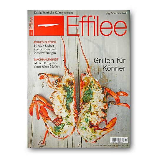 Effilee - Magazine sur l'alimentation et l'art de vivre, numéro 45, 1 pièce, présentant un magnifique magazine sur l'alimentation et l'art de vivre avec de superbes photographies et des articles pertinents.