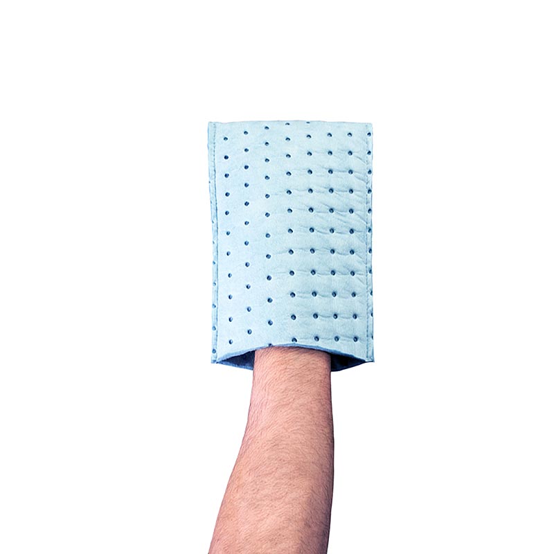 Gant Turbo-Clean pour aspirer l'huile, mangeur de graisse bleu, 10 pièces